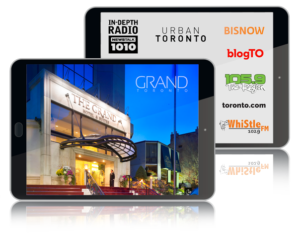the grand logos and slider display